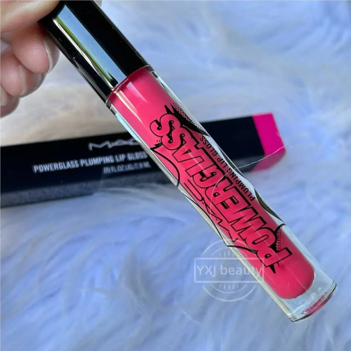 Mac Powerglass Plumping Lip Gloss Pleased As Punch Full Size Rare