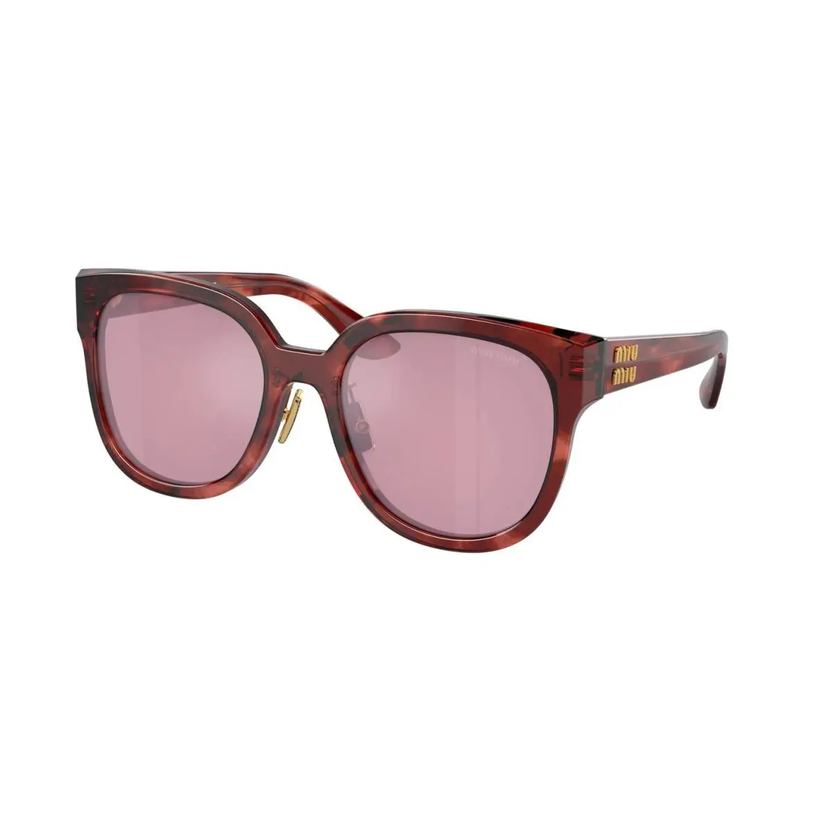 Miu Miu MU 01ZS Brown/bordeaux 12Q-50D Sunglasses