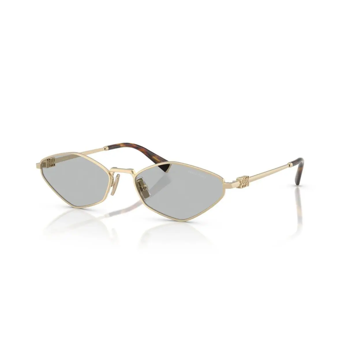 Miu Miu Smu 56ZS Pale Gold/light Grey ZVN-50K Sunglasses