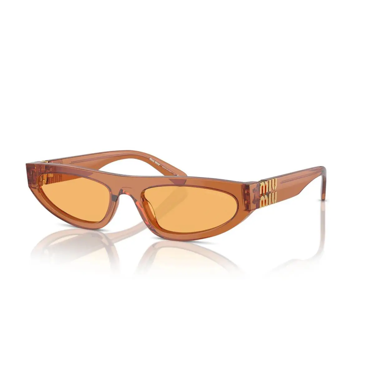 Miu Miu Smu 07ZS Caramel Crystal/yellow 15T-0B7 Sunglasses