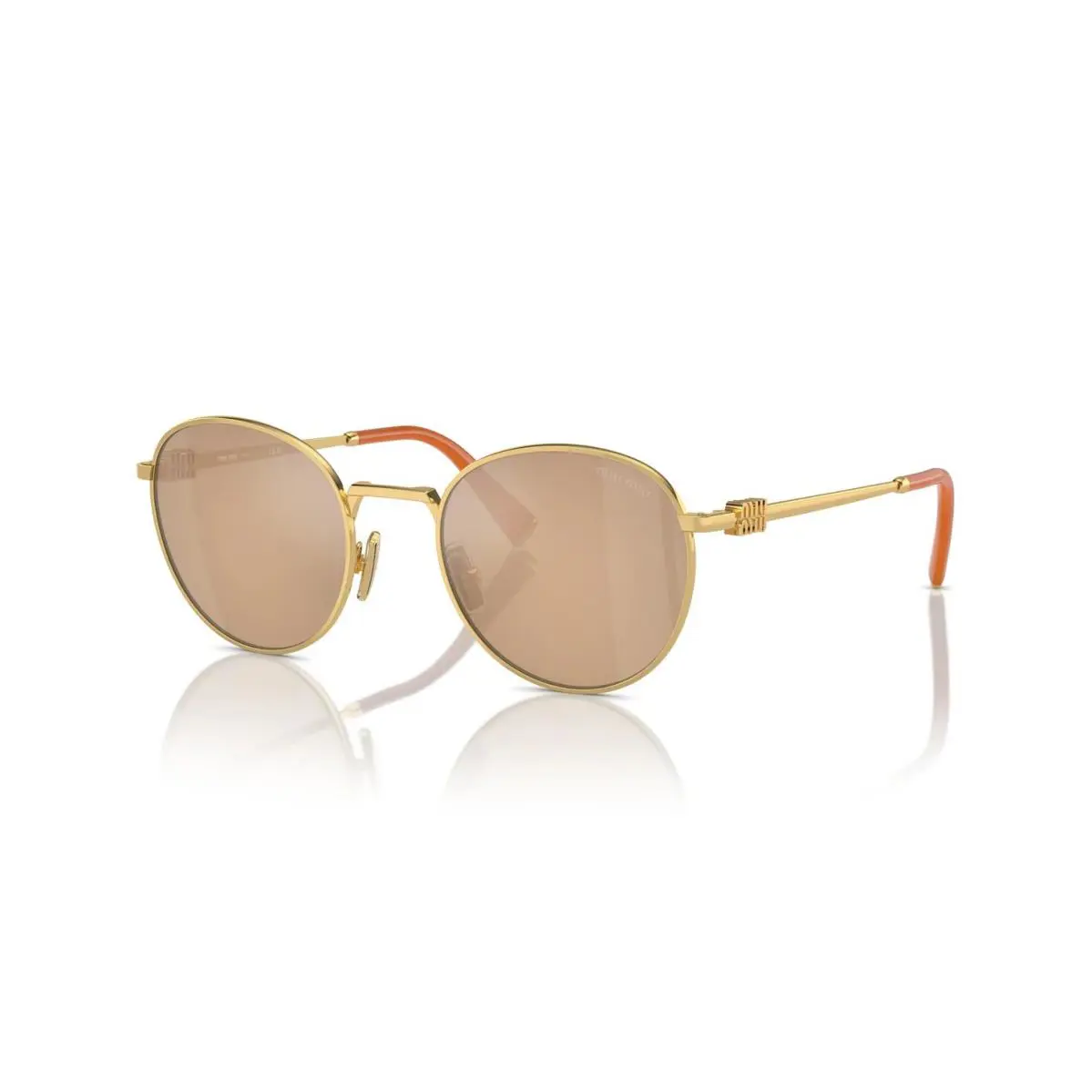 Miu Miu Smu 55ZS Gold/gold Brown 5AK-40D Sunglasses