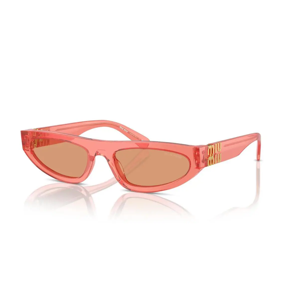 Smu 07ZS Tulip Crystal/orange 14T-07V Sunglasses by Miu Miu