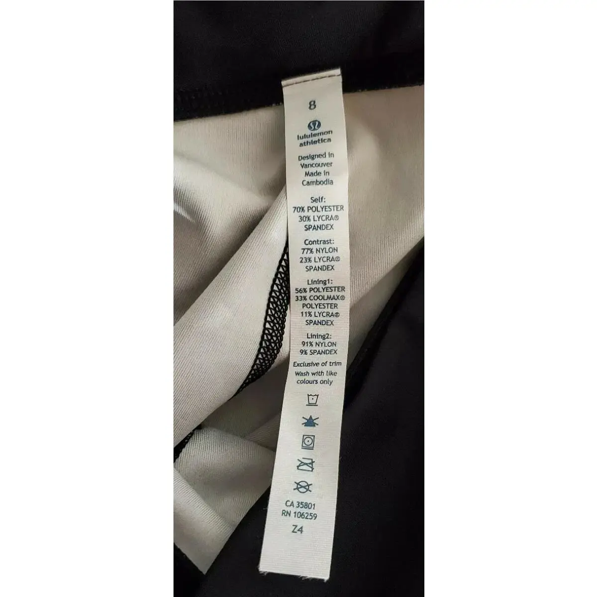 Lululemon clothing - W6C33S - W6C33S - Black & White 5