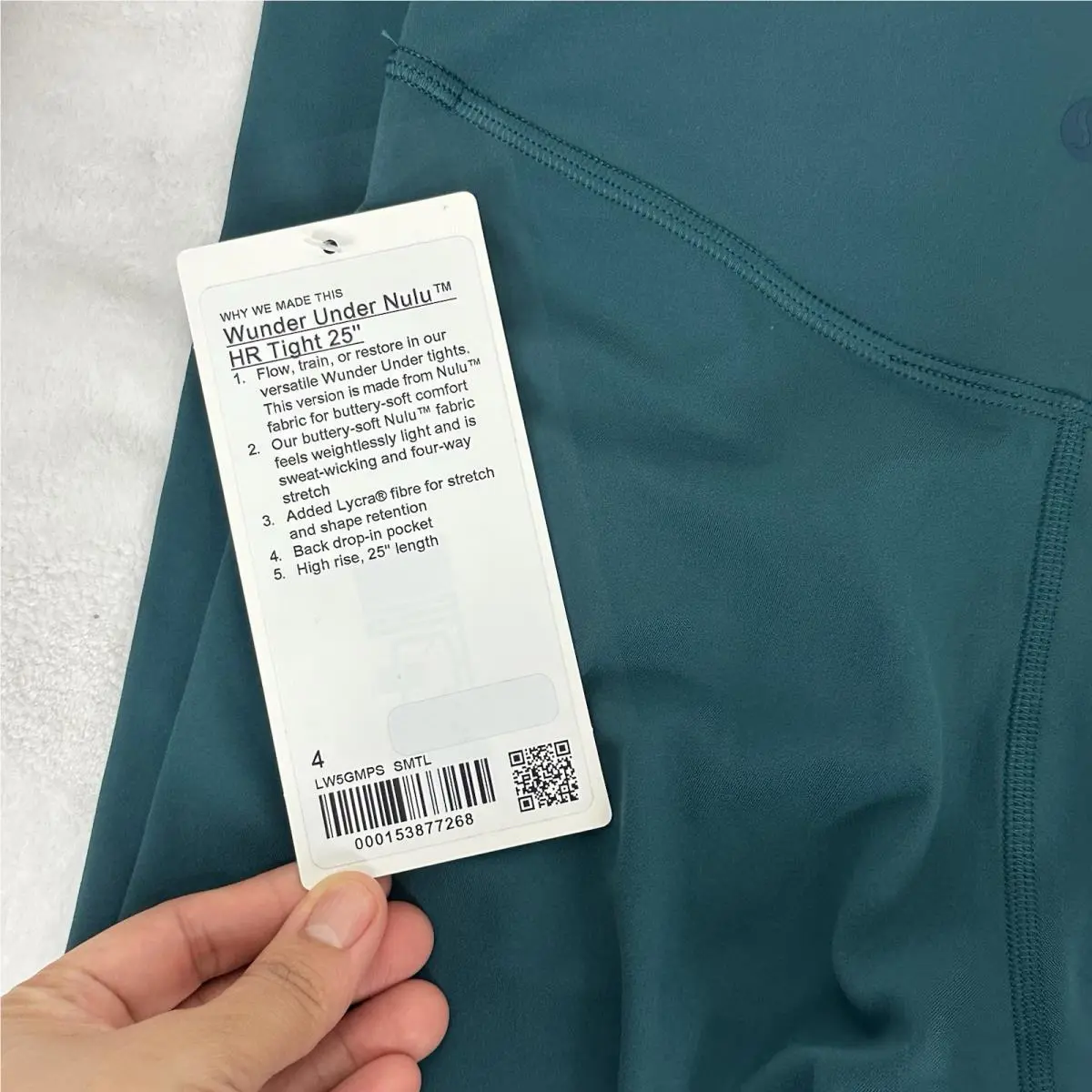 Lululemon clothing - WUNDER UNDER NULU 25