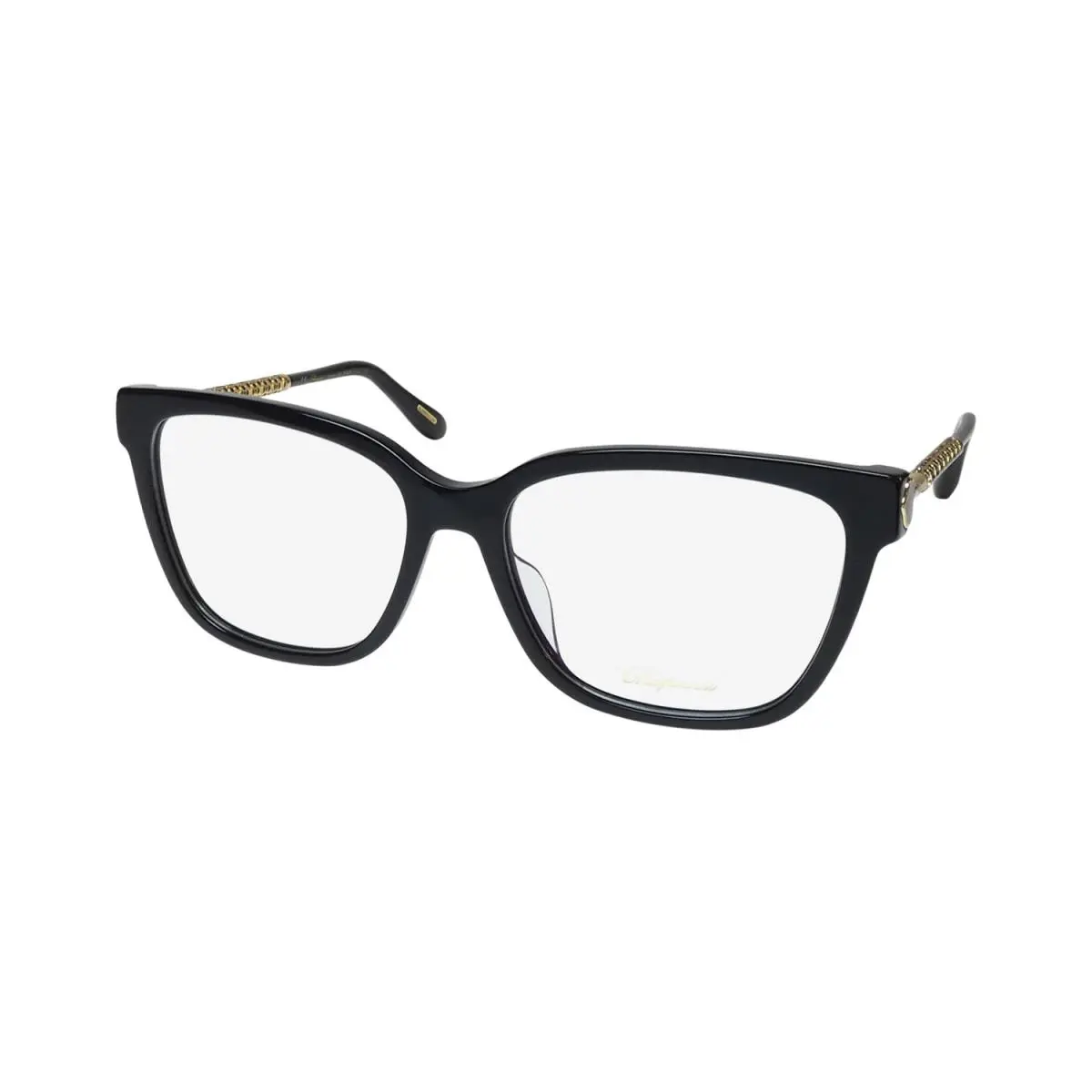 Chopard VCH333W Eyeglasses Italy Womens Black 0700 Plastic Square 55-16-140