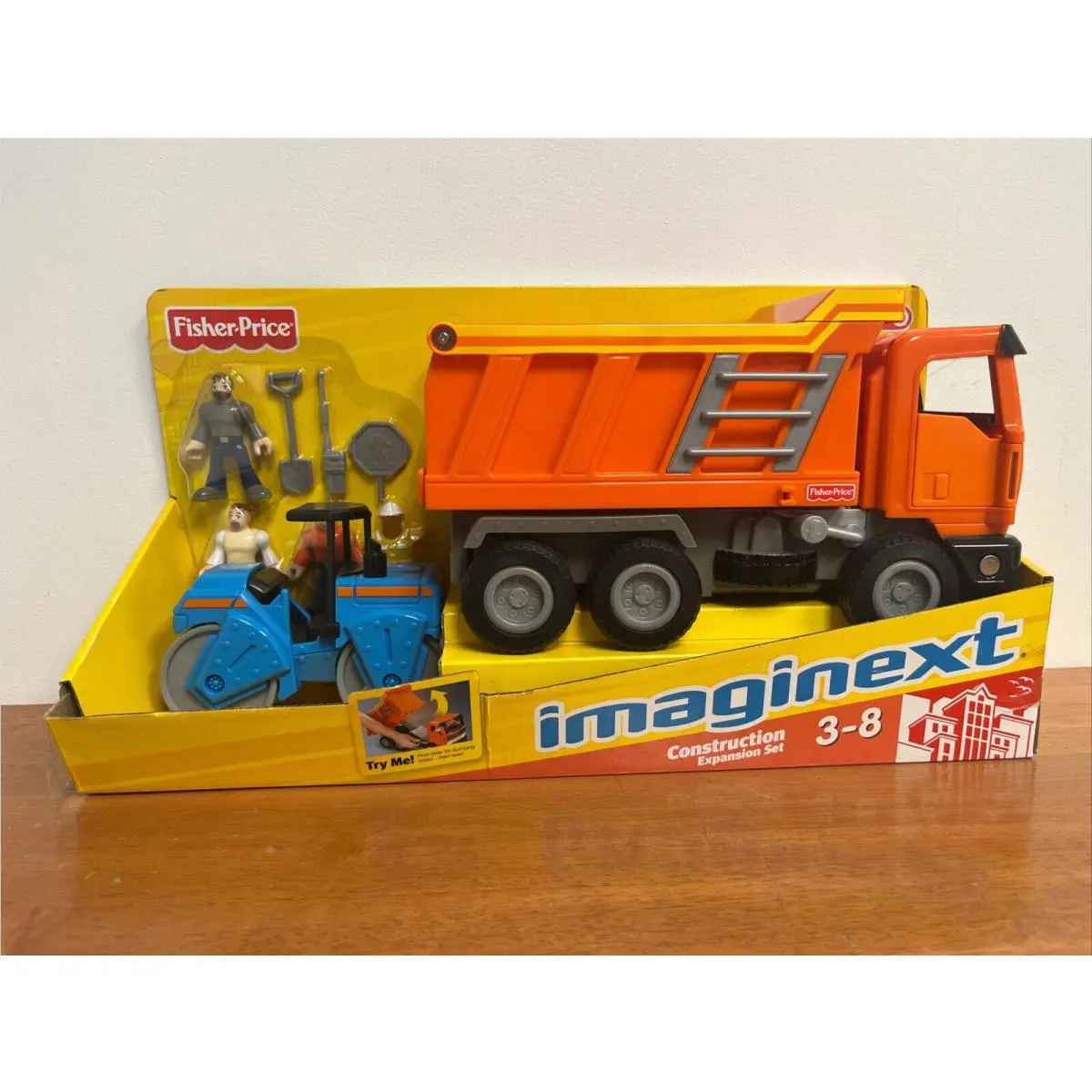 2011 Fisher Price Imaginext Construction Site Expansion Set Dumptruck w/ Figures
