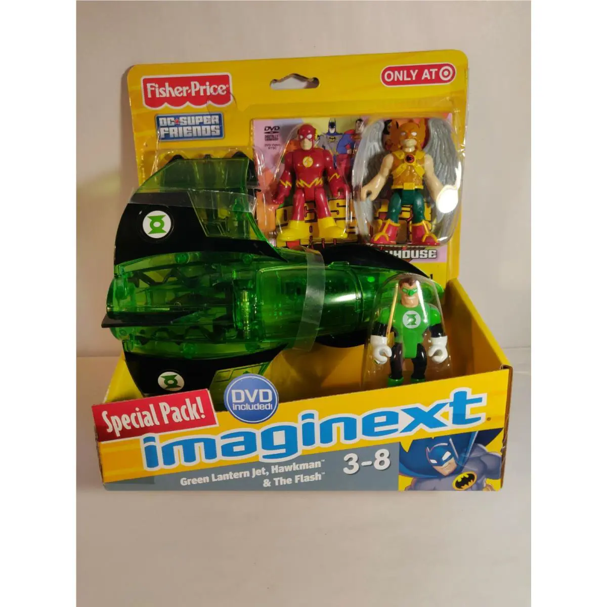Imaginext DC Super Friends Green Lantern Jet Hawkman The Flash CosBman663