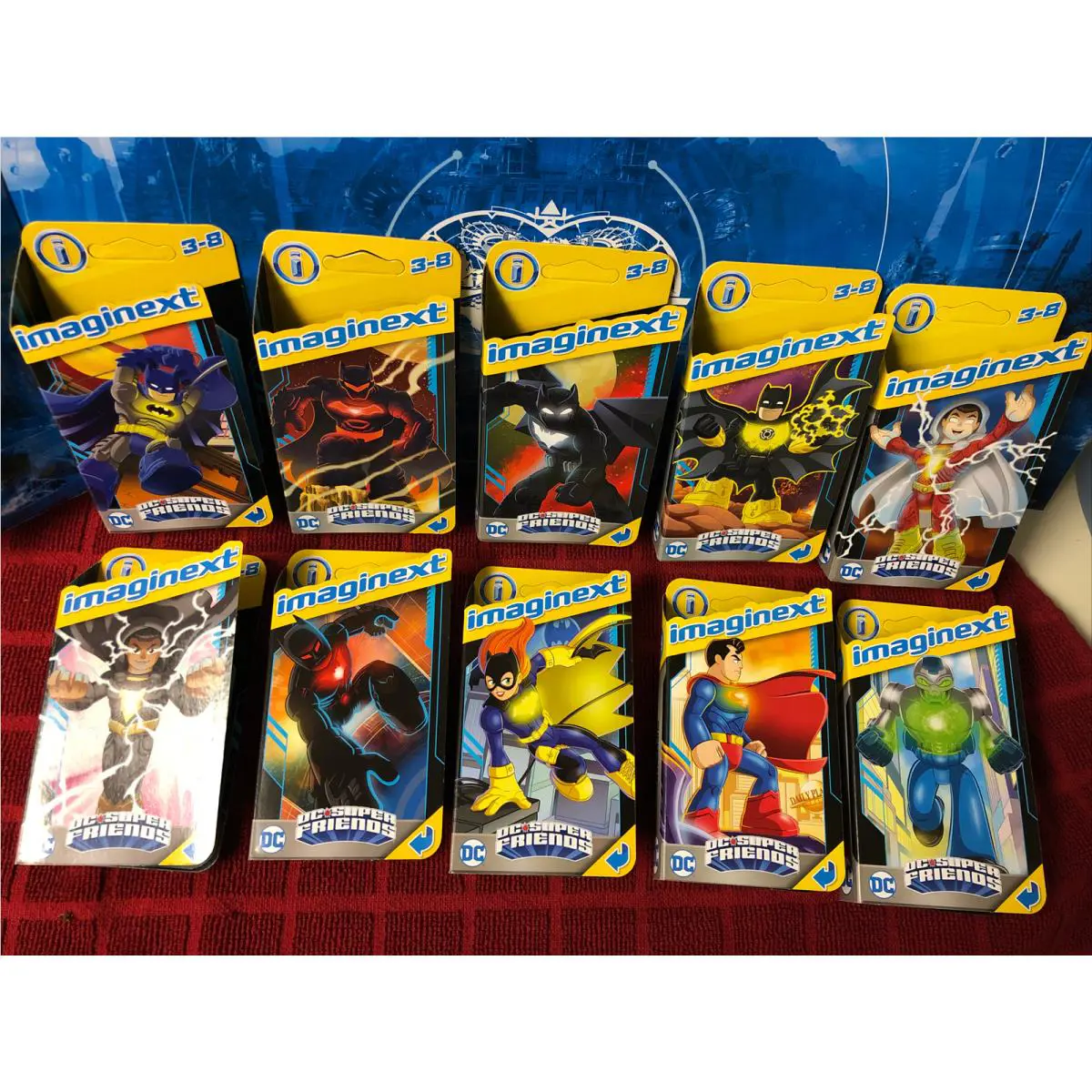 DC Super Friends Imaginext Set of 10 Batman Beyond Batgirl Superman Metallo +6