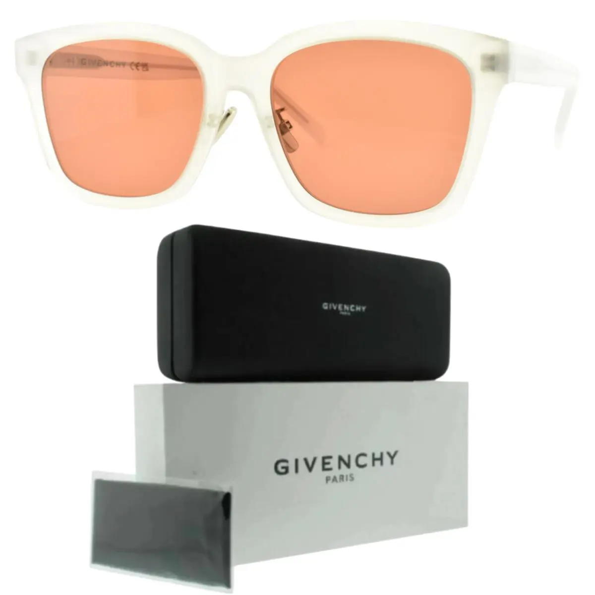 Givenchy GV40018F 24S 2 A 55-18-145 Bordeaux Square Full Rim Sunglasses