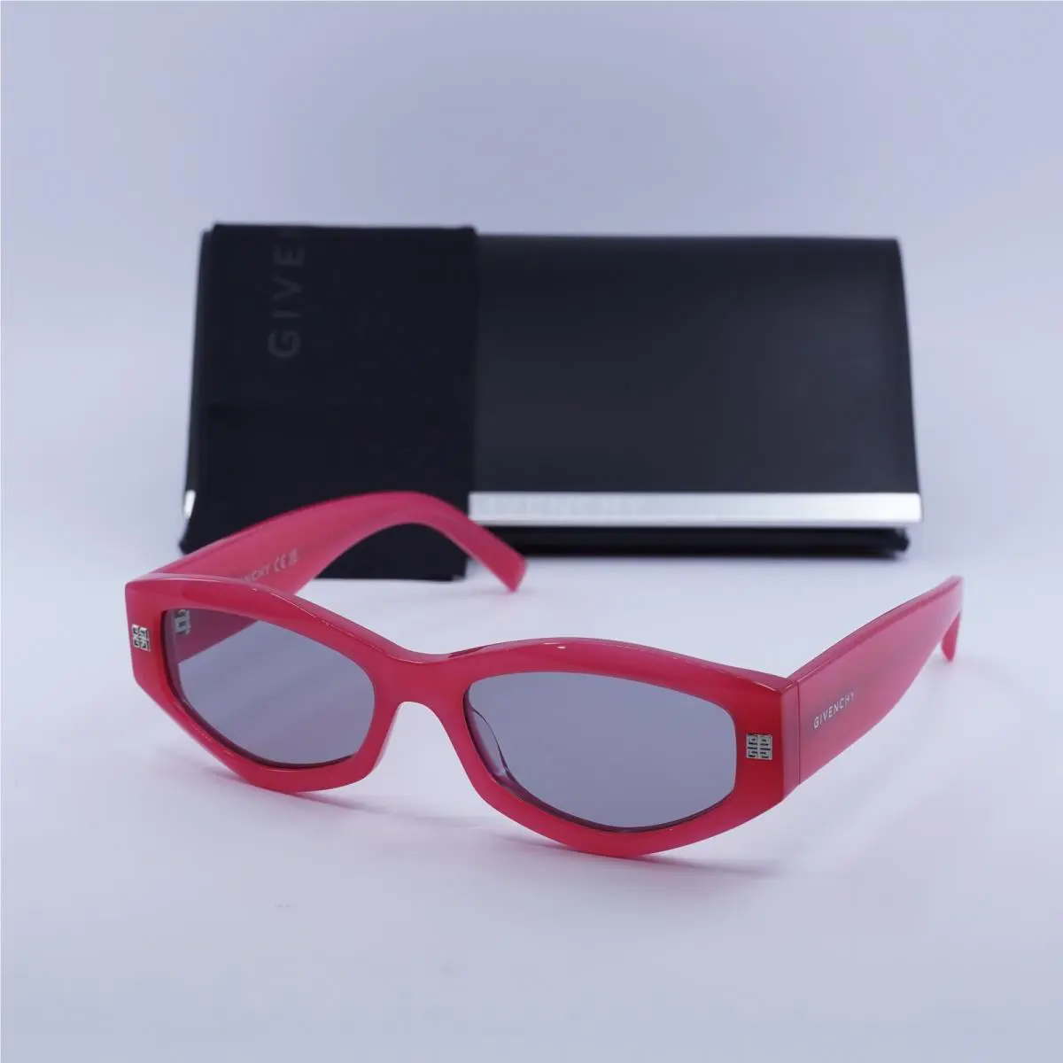 Givenchy GV40062I 75A Shiny Fuchsia/light Grey 54-17-140 Sunglasses