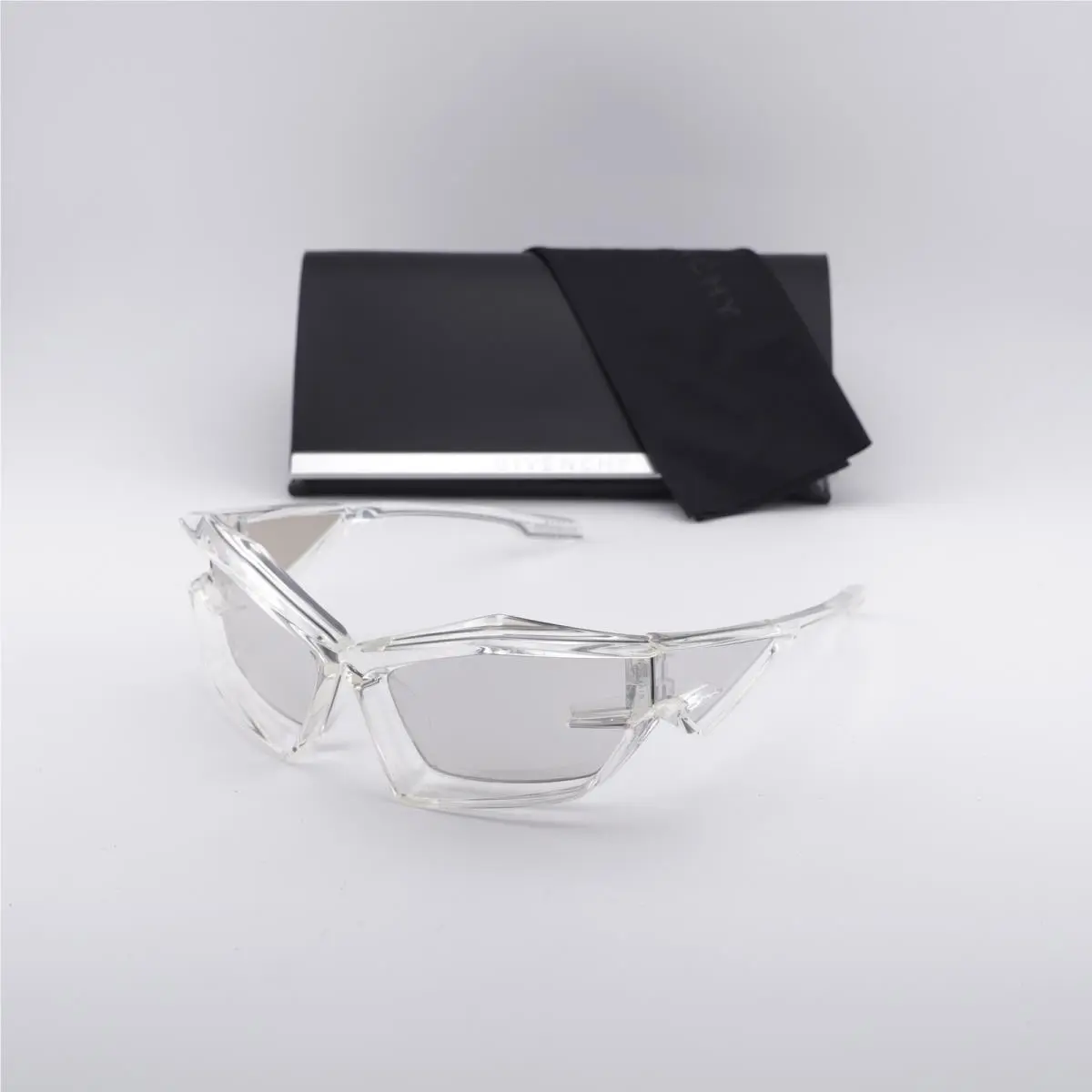 Givenchy GV40049U 26G Transparent/silver Mirror 69-17-140 Sunglasses