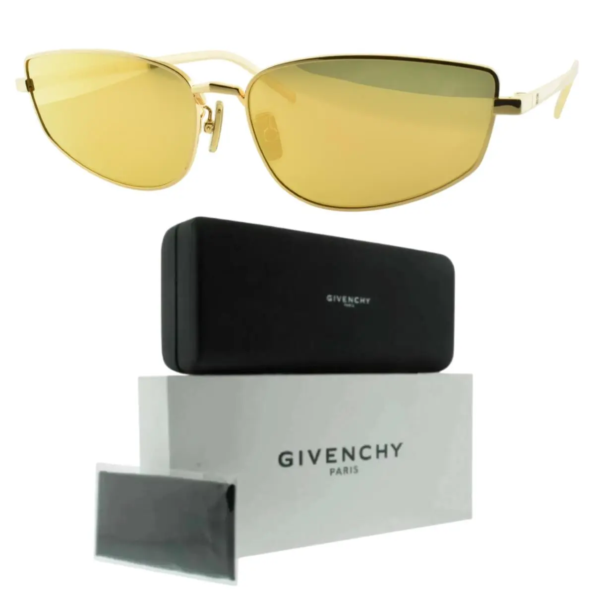 Givenchy GV40005U 32G 3 B 61-16-140 Amber Cat Eye Full Rim Women Sunglasses