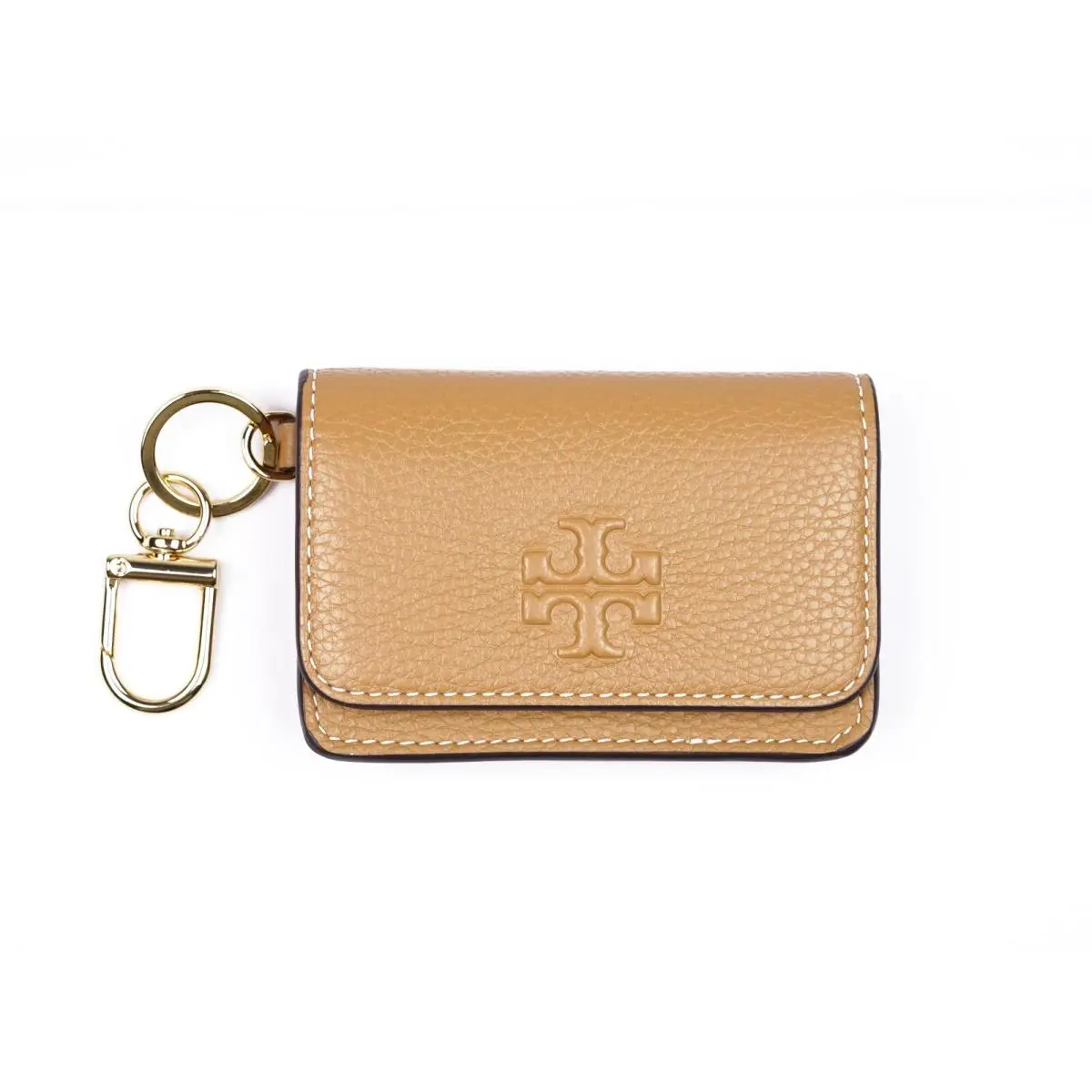 Tory Burch Thea Flap Card Case Key Ring Coin Pouch Wallet 159428