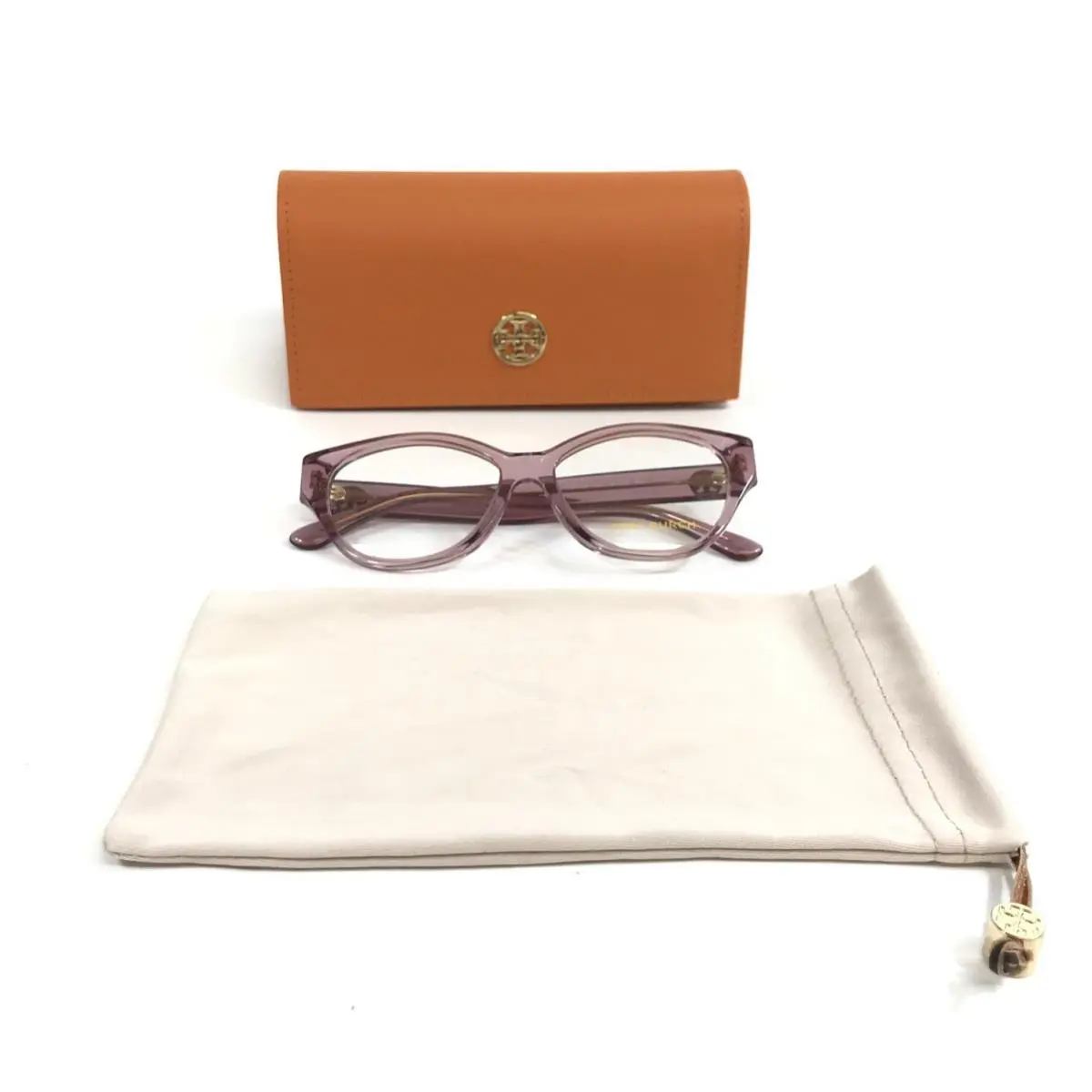 Eyeglasses Frames TY2123U 1935 Transparent Purple Cat Eye 53-15-140 by Tory Burch