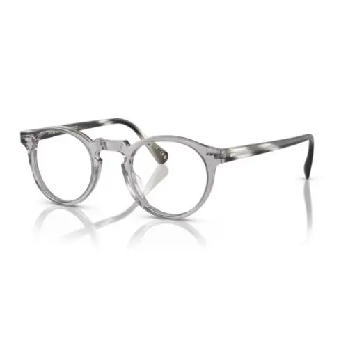 OV5186 Gregory Peck 1484 Workman Grey Round 47mm Eyeglasses by Oliver Peoples