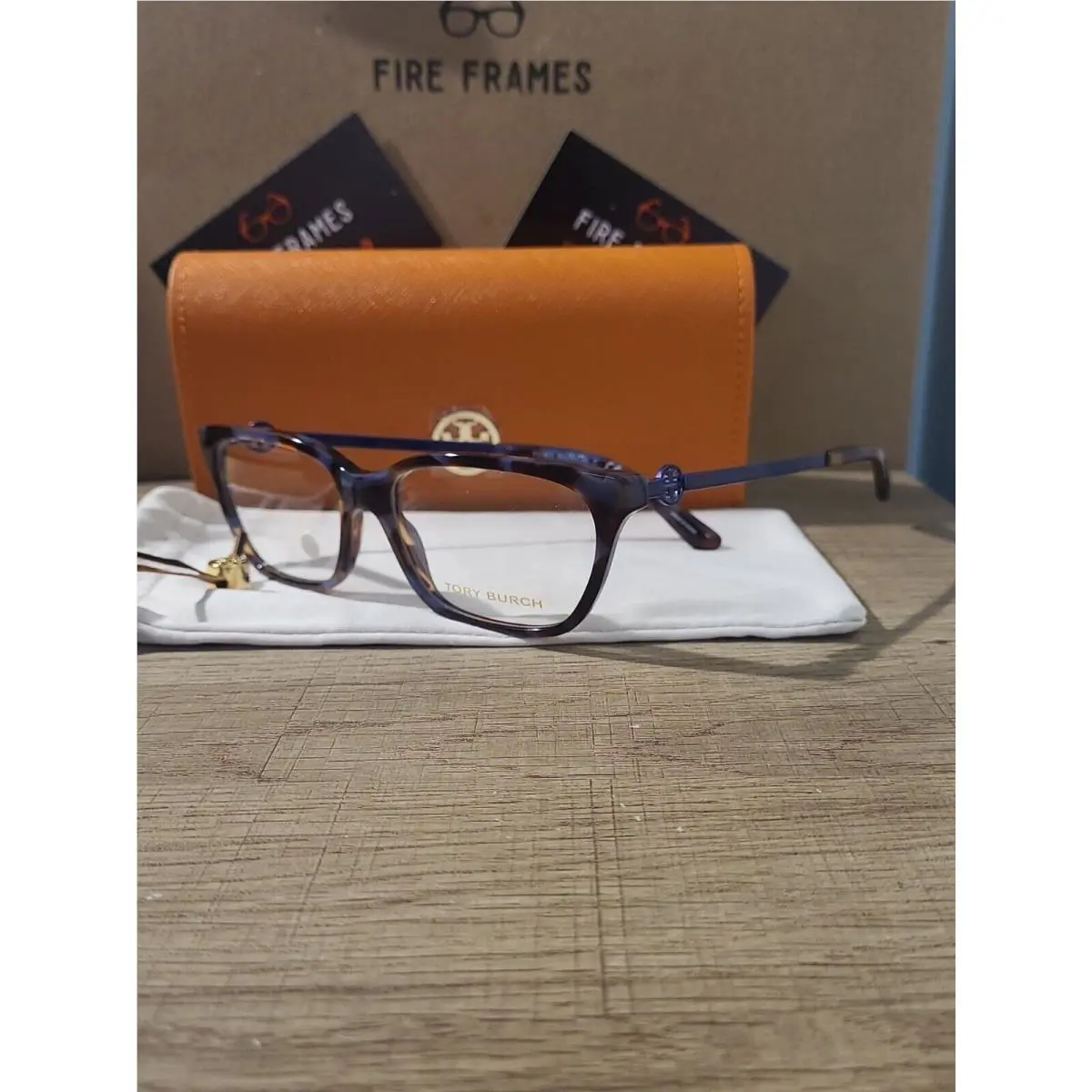 Tory Burch TY2107 1876 Blue Pearl Tortoise Eyeglasses Frames Glasses 52-15-140