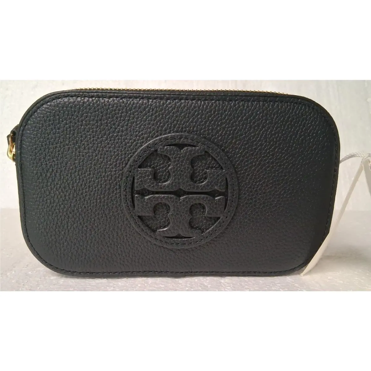 Tory Burch Women`s Miller Mini Crossbody Bag with Leather Strap - Black