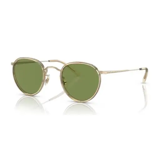 Oliver Peoples OV1104S Mp-2 514552 Buff Gold/green Oval Sunglasses