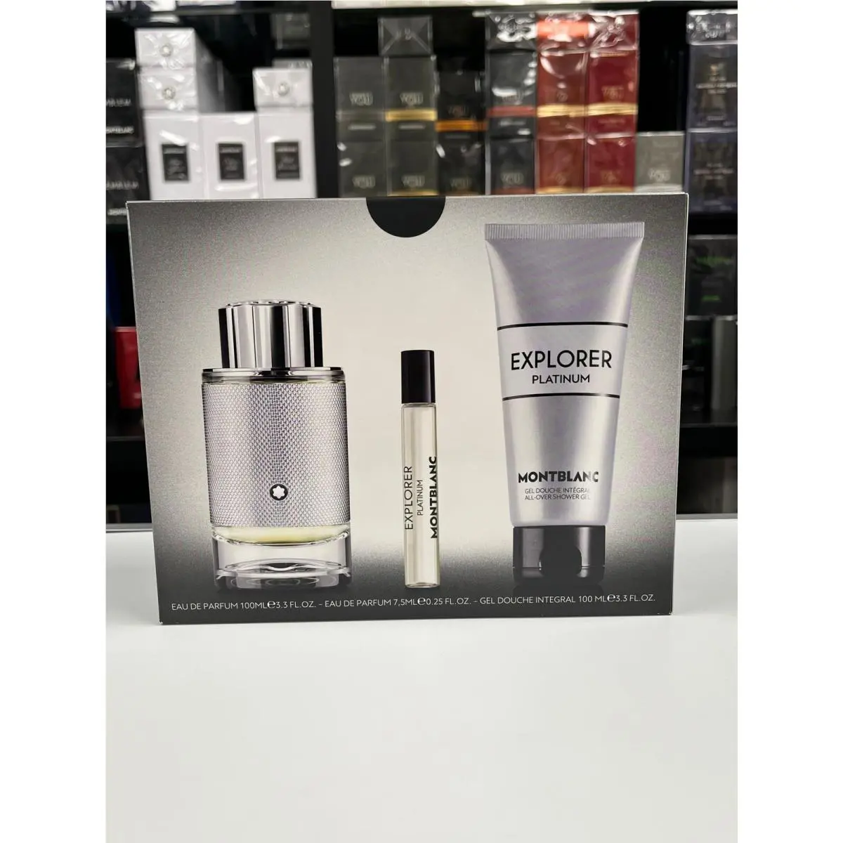 Montblanc Mont Blanc Explorer Platinum 3 Piece Gift Set Eau de Parfum For Men