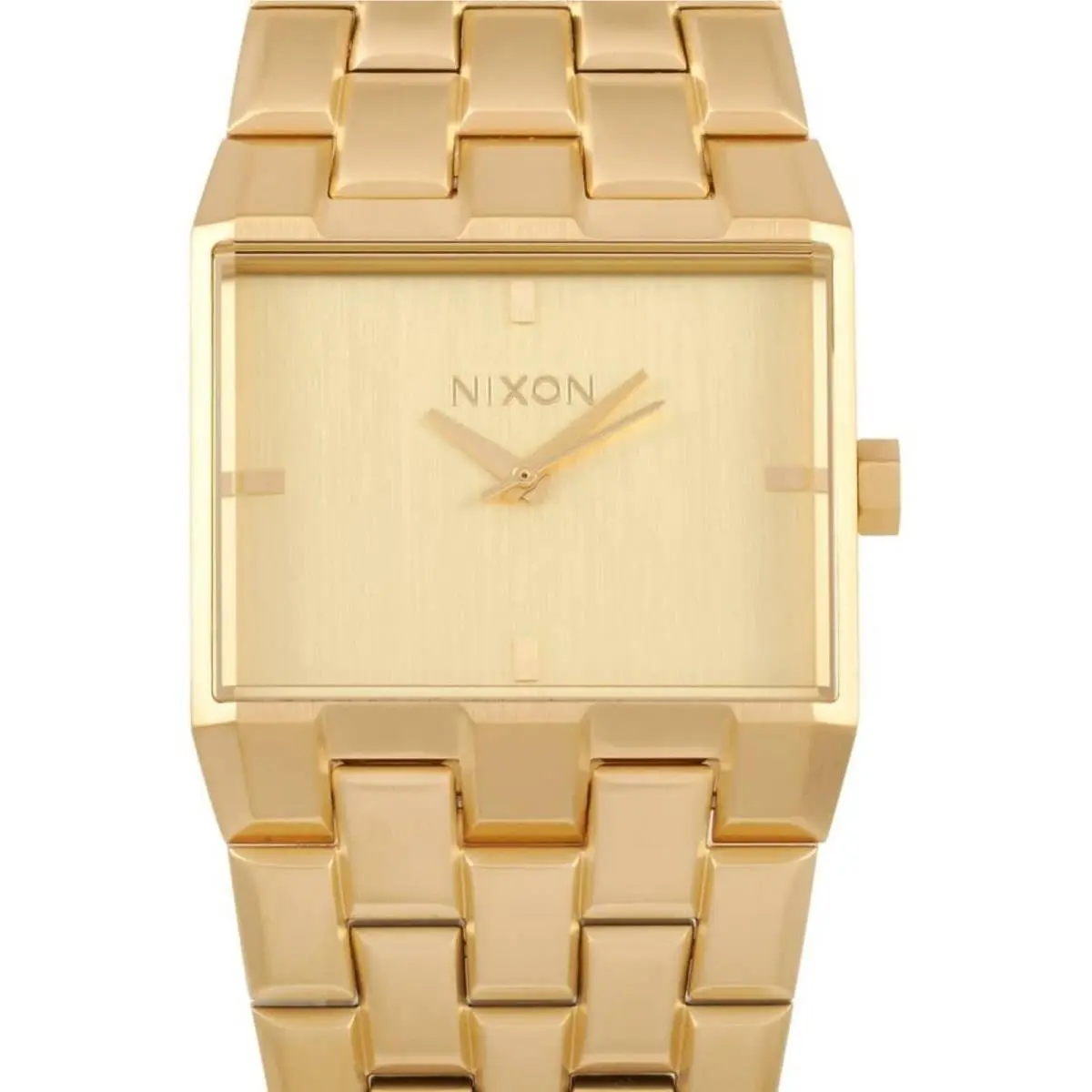Women`s Analog Watch Ticket Quartz Yellow Gold Steel Bracelet A1262-502 by Nixon