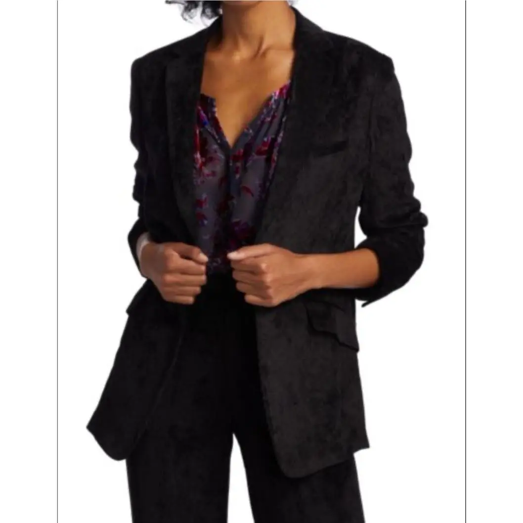 Rag Bone Margot Corduroy Blazer in Black Size 4