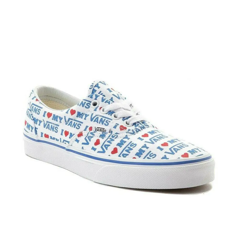 Vans Era I Heart Vans True White Blue VN0A38FRVP5 Men`s Size 8 Women`s 9.5 - True White/Blue