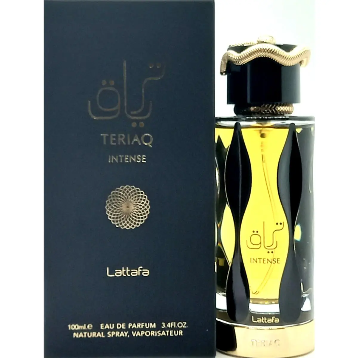 Lattafa Teriaq Intense Eau DE Parfum Spray Unisex 3.4 Oz / 100 ml