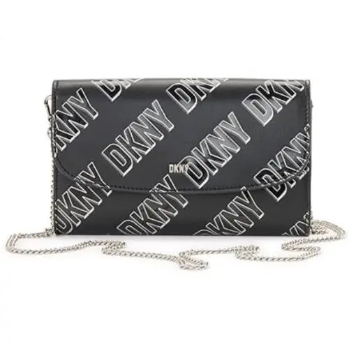 Dkny Women`s Phoenix Wallet on a Chain Black/white One Size 7666 by DKNY