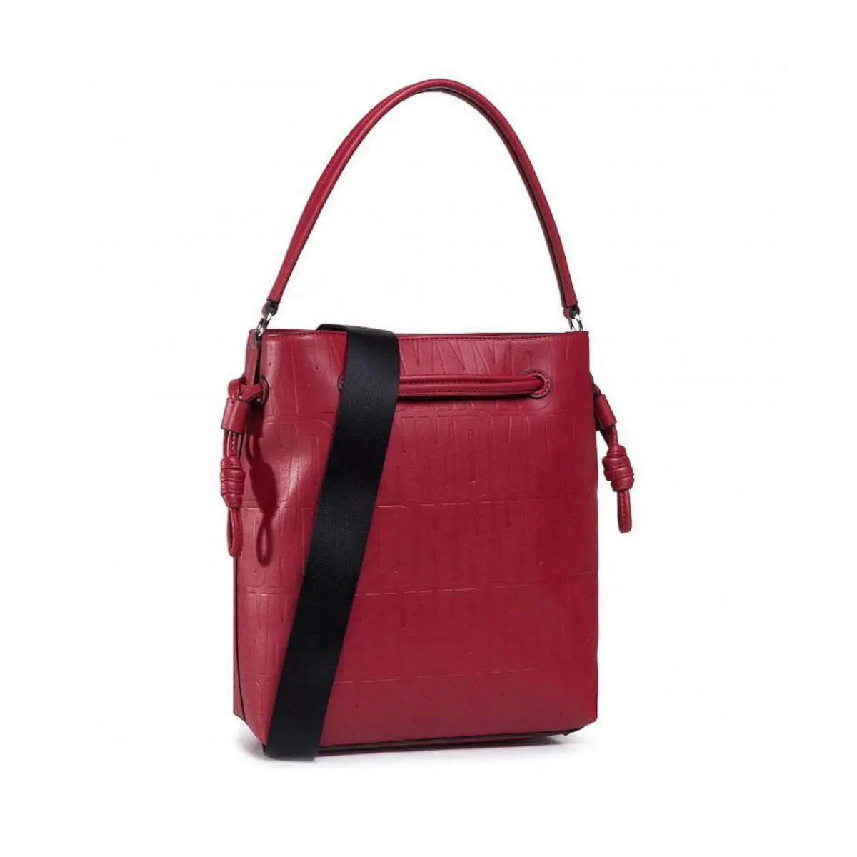Dkny Jude Drawstring Bucket Bag Red