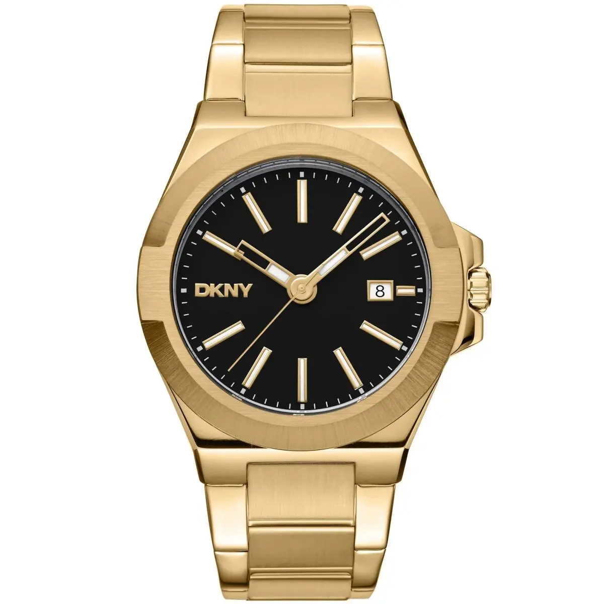 Dkny Men`s DK1G047M0075 Everyday Modernist Black Dial Gold Stainless Steel Watch by DKNY