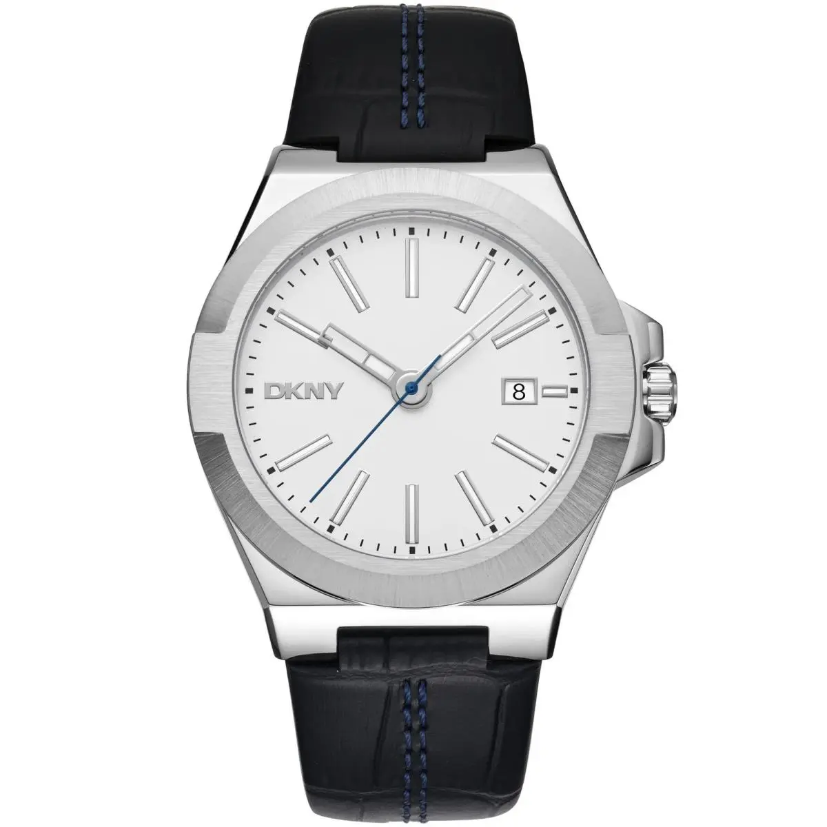 Dkny Men`s DK1G047L0015 Everyday Modernist Black Leather Wristwatch by DKNY
