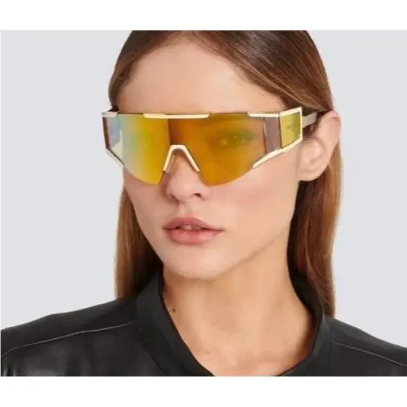 Balmain Sunglasses BPS-138B Gold Unisex Eyewear Balma
