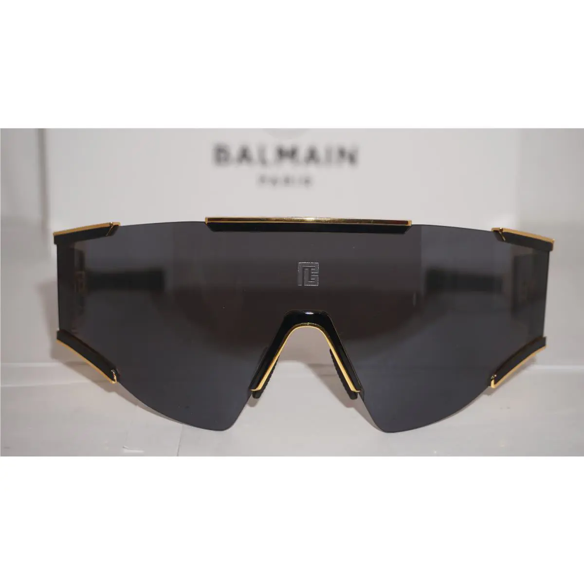 Balmain Paris Fleche BPS-138A-141 Gold Black Sunglasses 141-118
