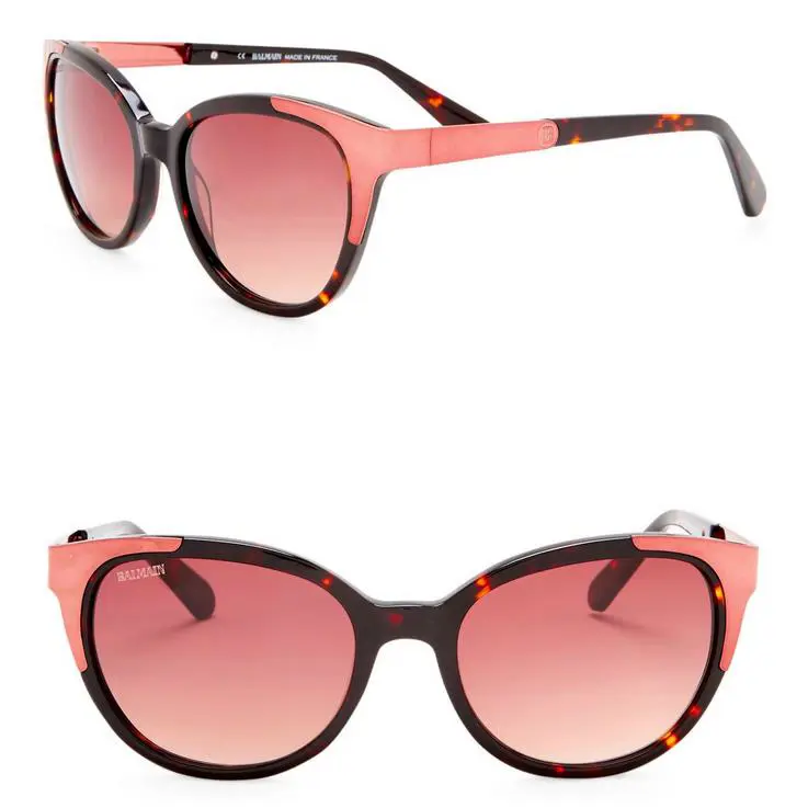 France 53mm Cat Eye Sunglasses BL2072B02 Tortoise by Balmain