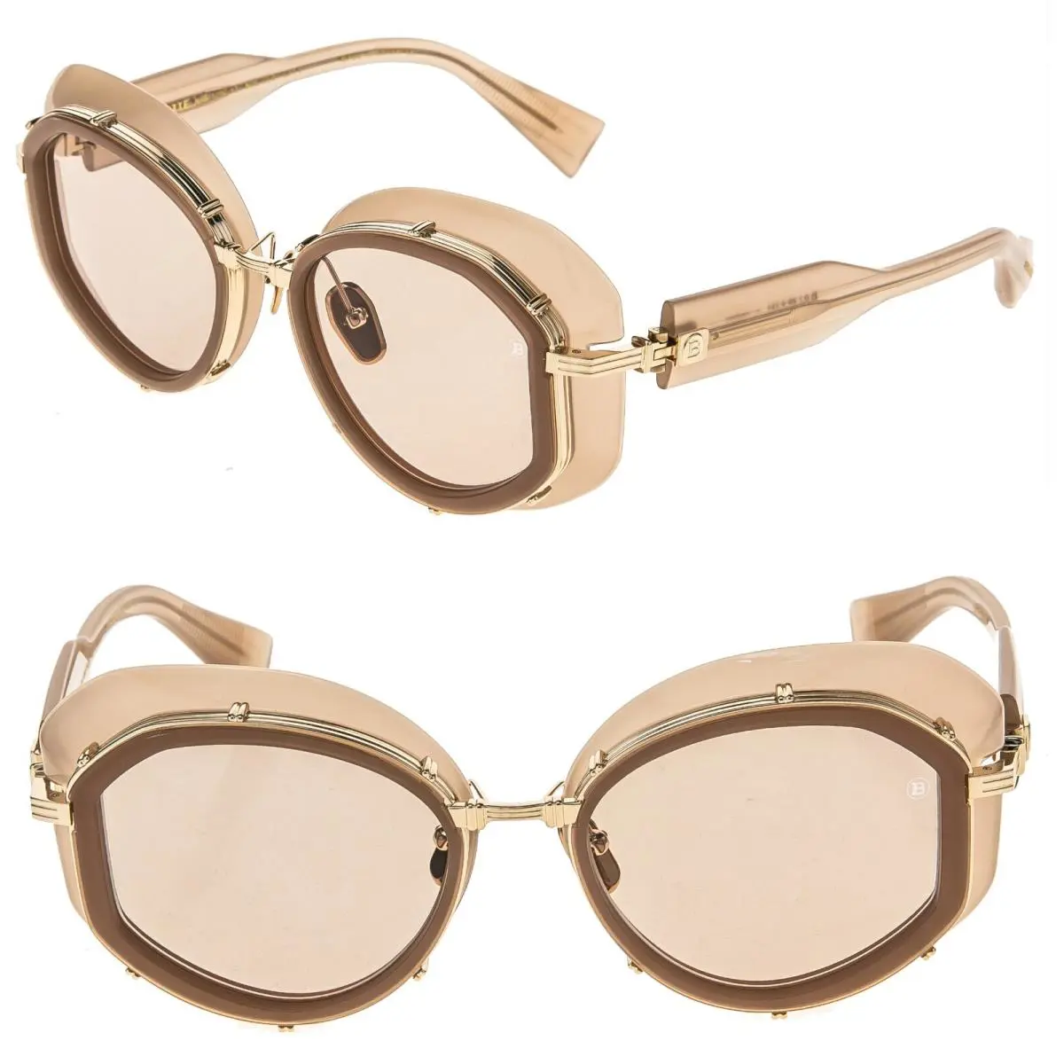 Balmain Brigitte BY Akoni BPS129 Pink Bps 129C Titanium Unisex Sunglasses
