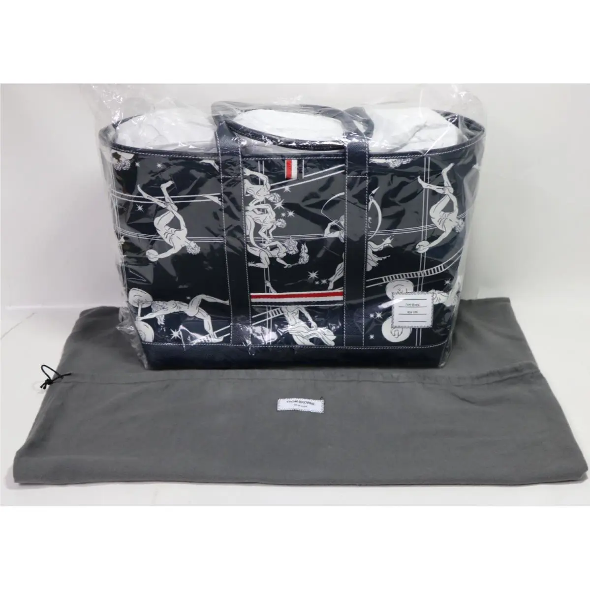 Navy Olympic Constellation Medium Tool Tote - - Rtl by Thom Browne