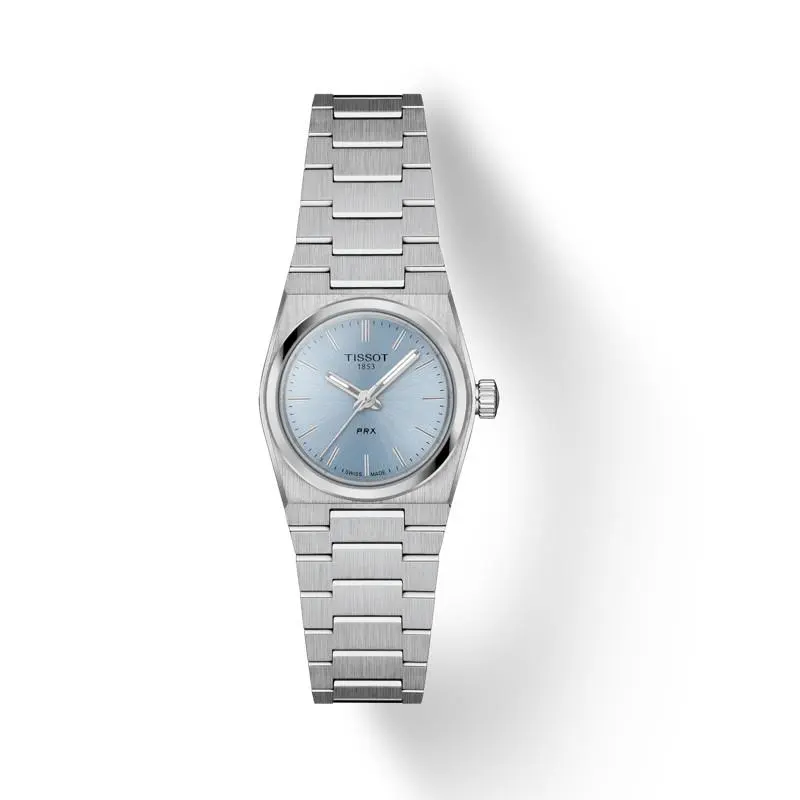 Tissot Prx 25mm Blue Dial Women`s Watch T137.010.11.351.00 - Dial: Blue, Band: Silver, Bezel: Silver