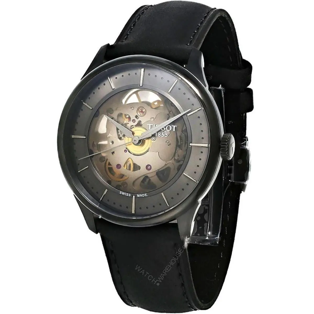 Tissot Chemin Des Tourelles Skeleton 39mm Men`s Watch T139.836.36.441.00