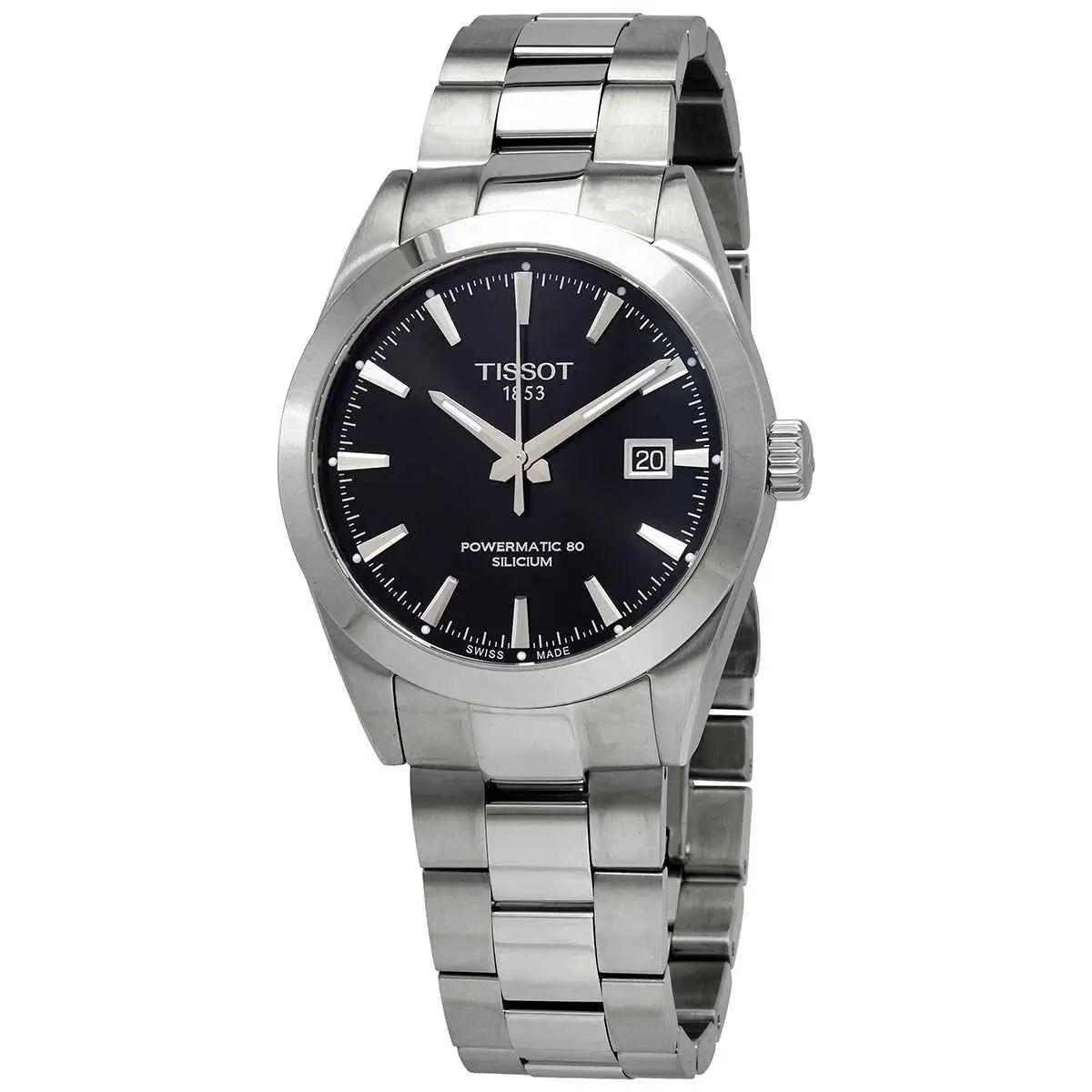Tissot Gentleman Powermatic 80 Automatic Black Dial Watch T127.407.11.051.00