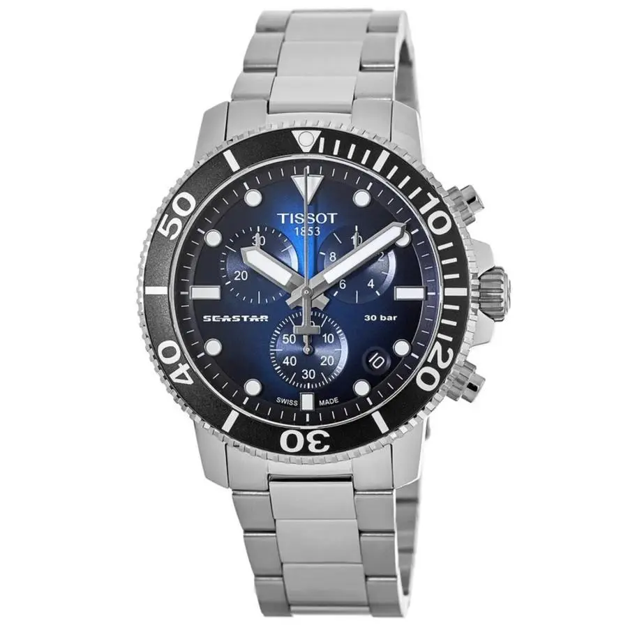 Seastar 1000 Chronograph Blue Dial Men`s Watch T120.417.11.041.01 by Tissot