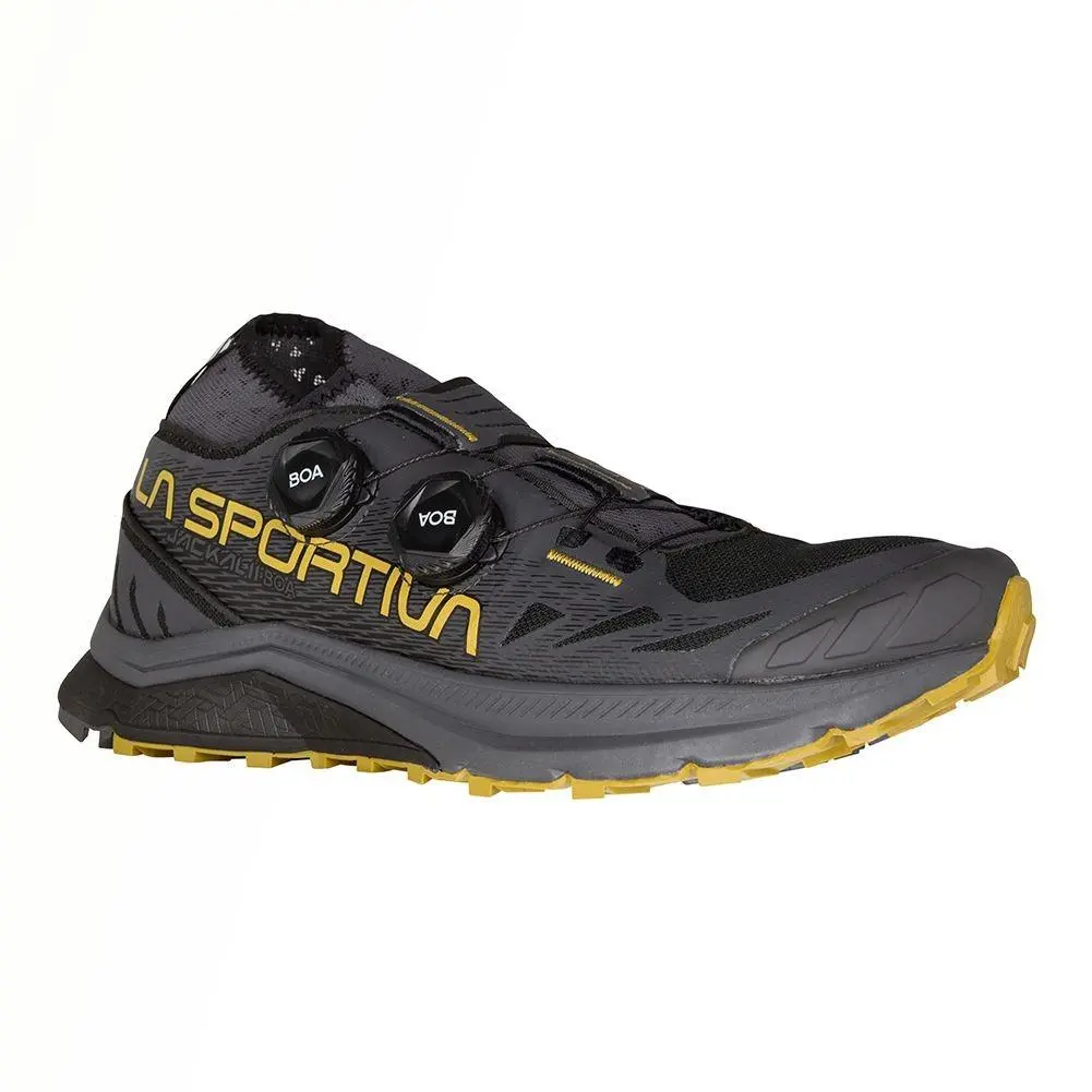 La Sportiva Jackal II Boa Men`s Trail Running Shoes Black/savana M45