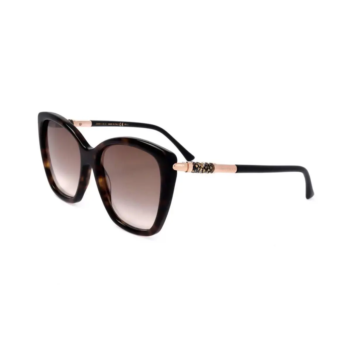 Jimmy Choo Rose/s 086 Havana 55/18/140 Women`s Sunglasses - Frame: Brown, Lens: Brown