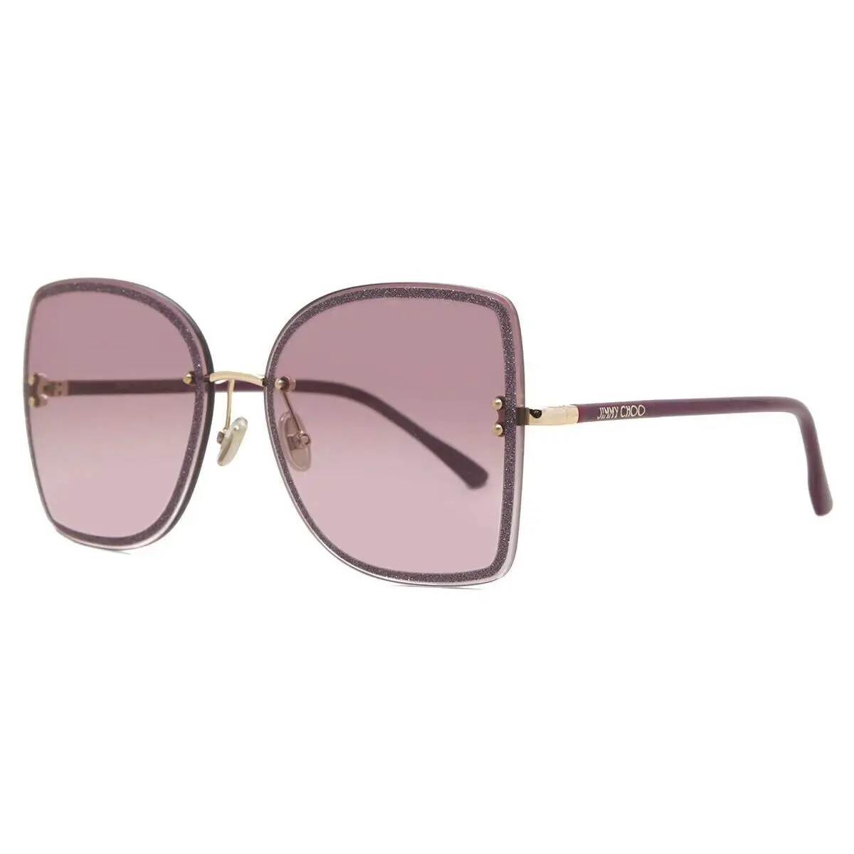 Jimmy Choo Pink Gradient Butterfly Ladies Sunglasses Leti/s 0VO1/9R 62 - Frame: Pink, Lens: Pink