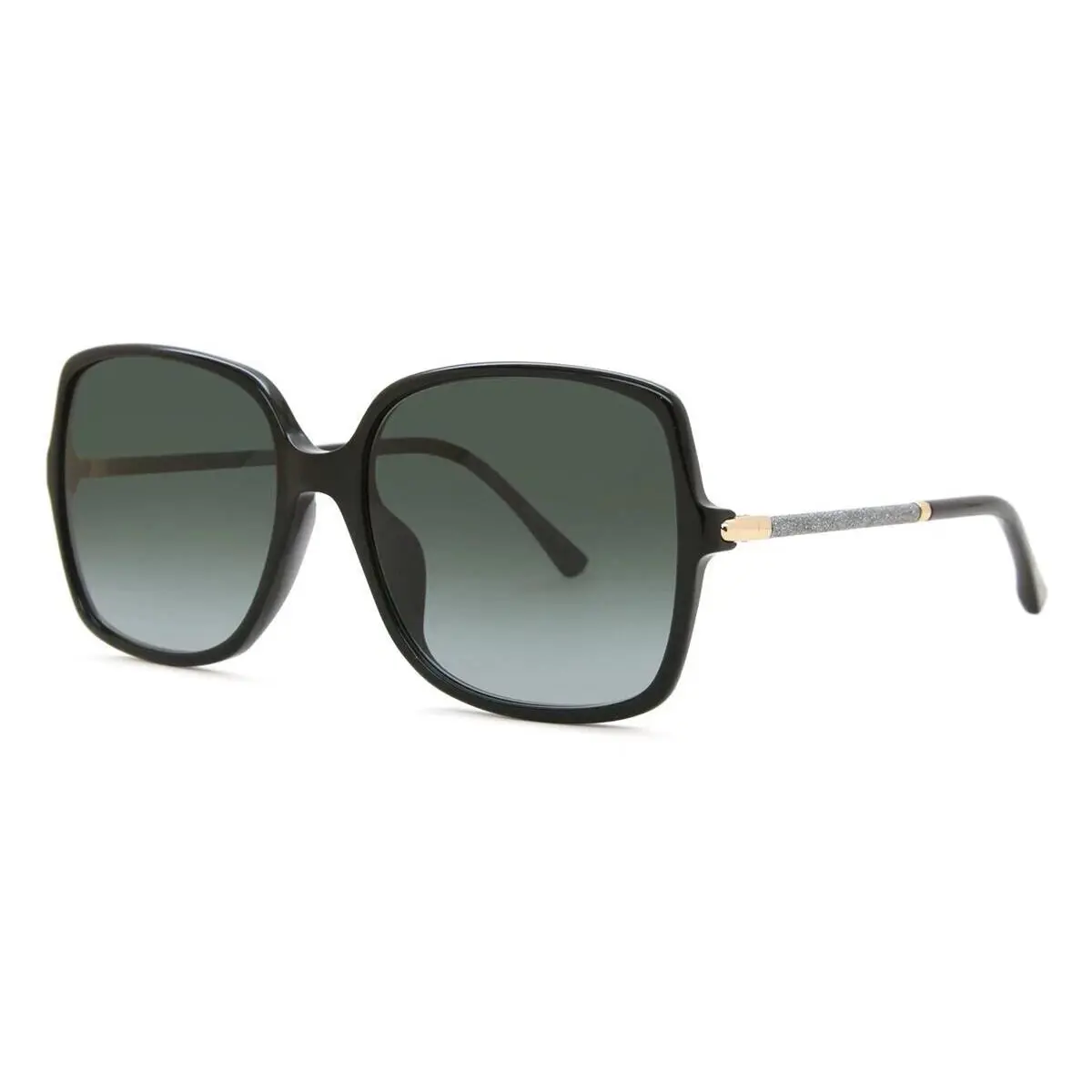 Eppie GS Womens Plastic Sunglass 08079O Black 57-18 Italy w Case by Jimmy Choo