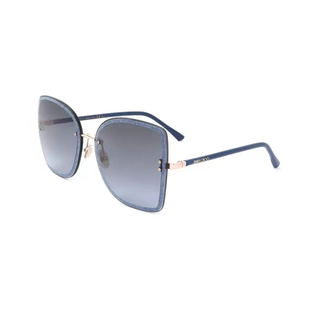 Jimmy Choo Leti/s Lks Gold Blue 62/15/145 Women`s Sunglasses - Frame: Gold, Lens: Blue