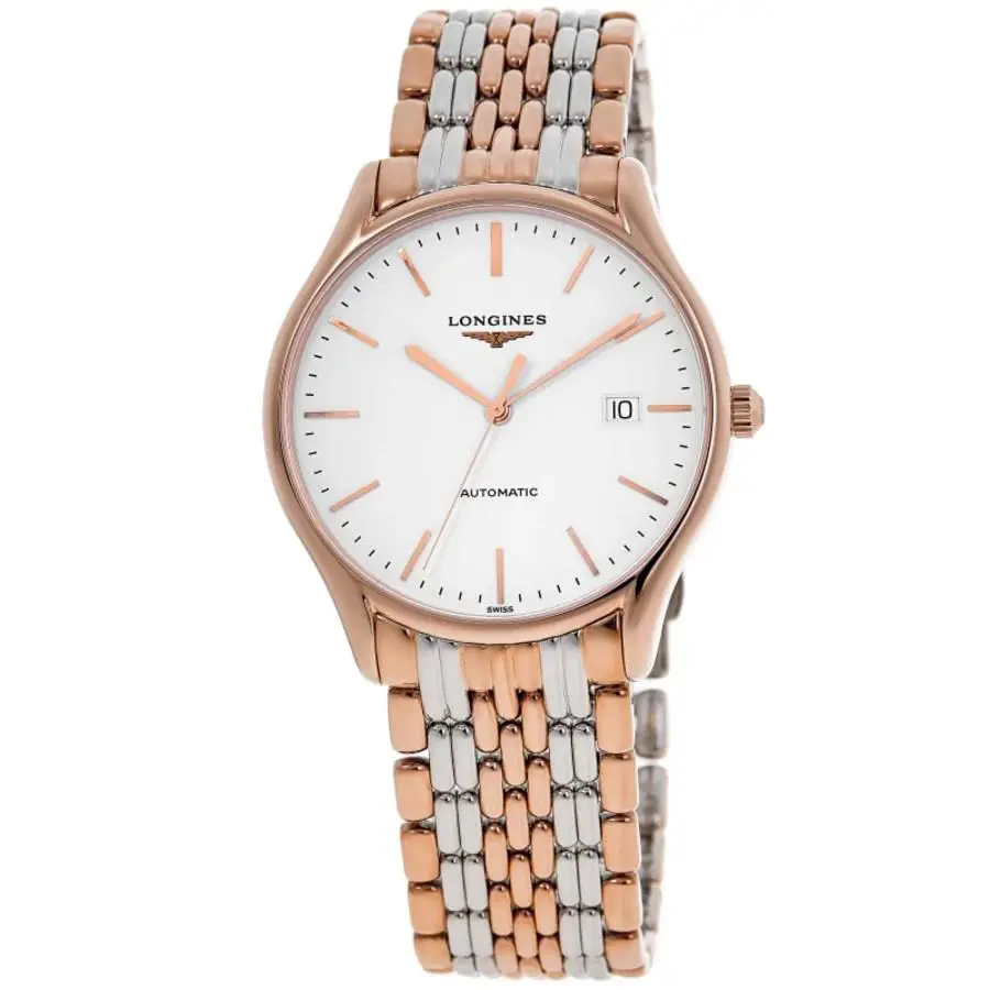 Longines Lyre Automatic White Dial Two-tone Steel Men`s Watch L4.960.1.12.7