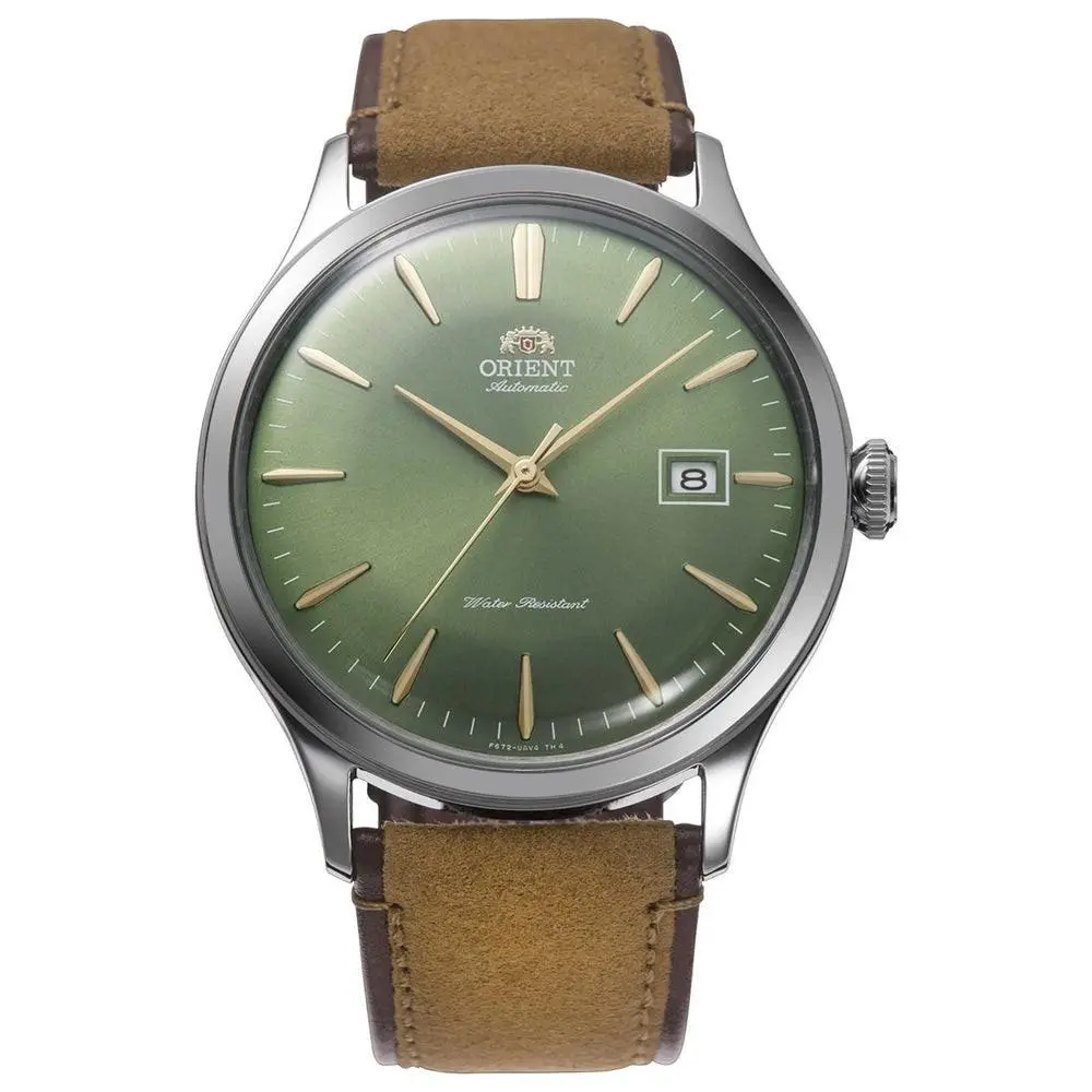 Men`s Bambino Version 4 Green Dial Automatic 42mm Watch RA-AC0P01E by Orient