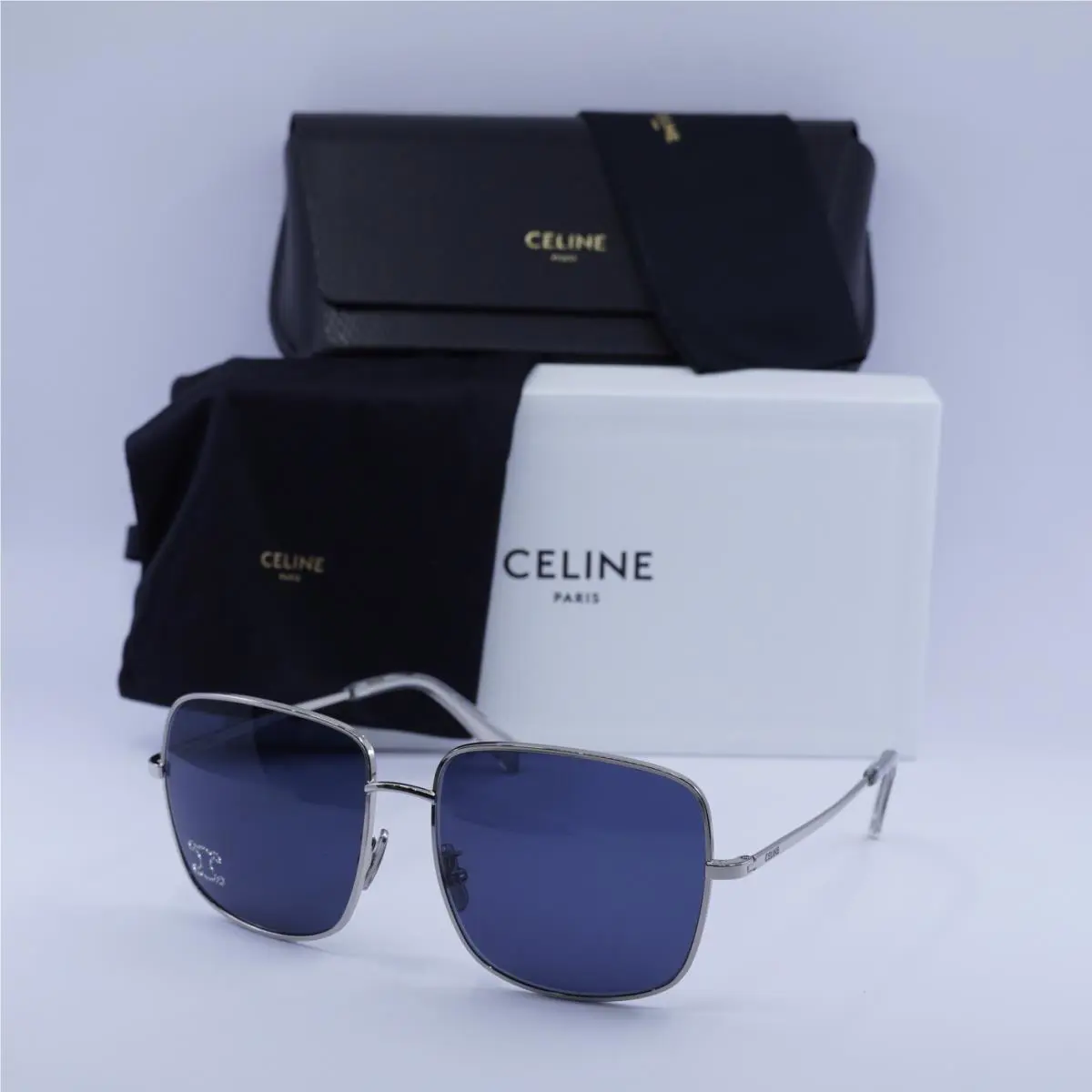 Celine CL40284U 16V Palladium/blue 59-16-145 Sunglasses