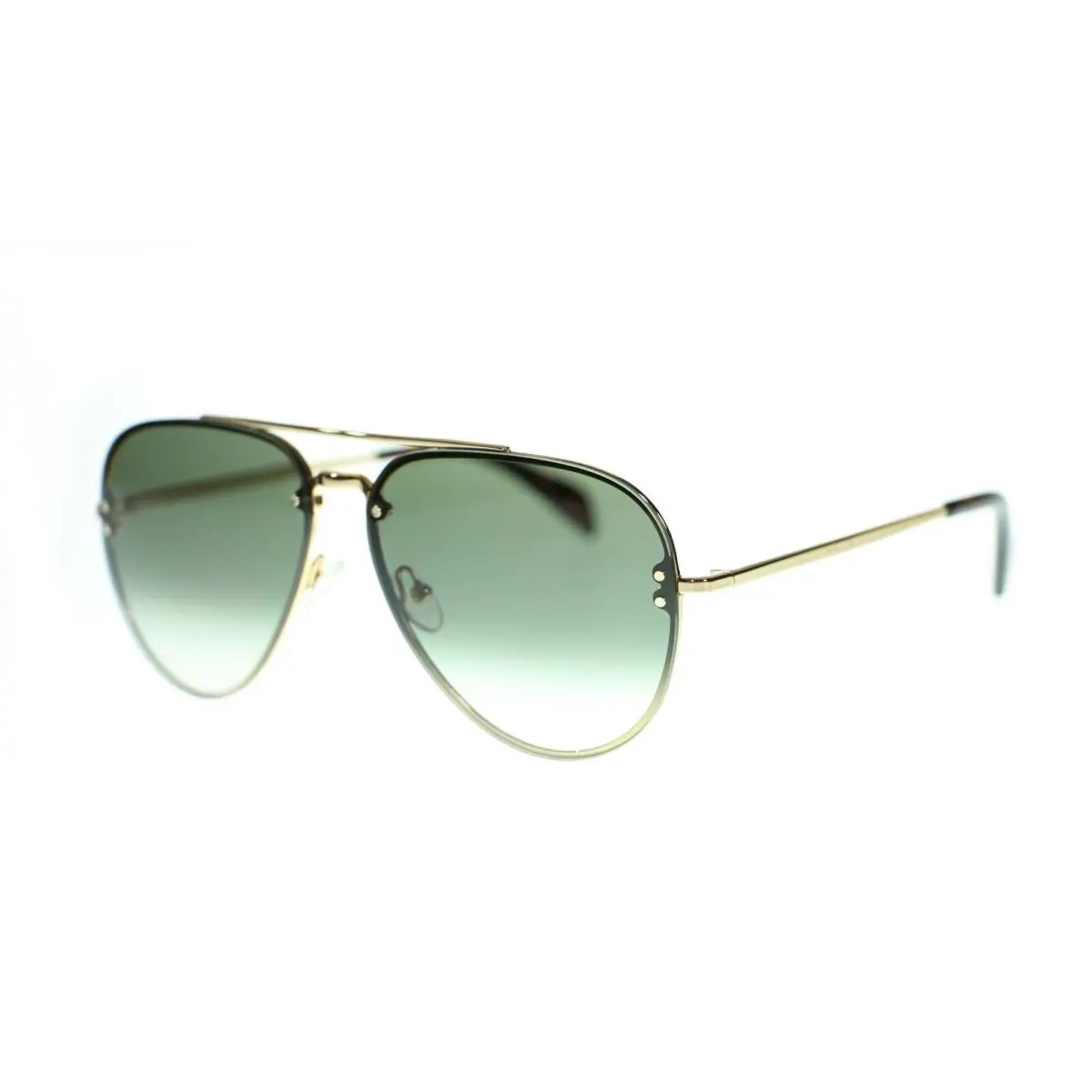 Celine CL41392 J5G XM Gold / Green Lens Unisex Aviator Sunglasses