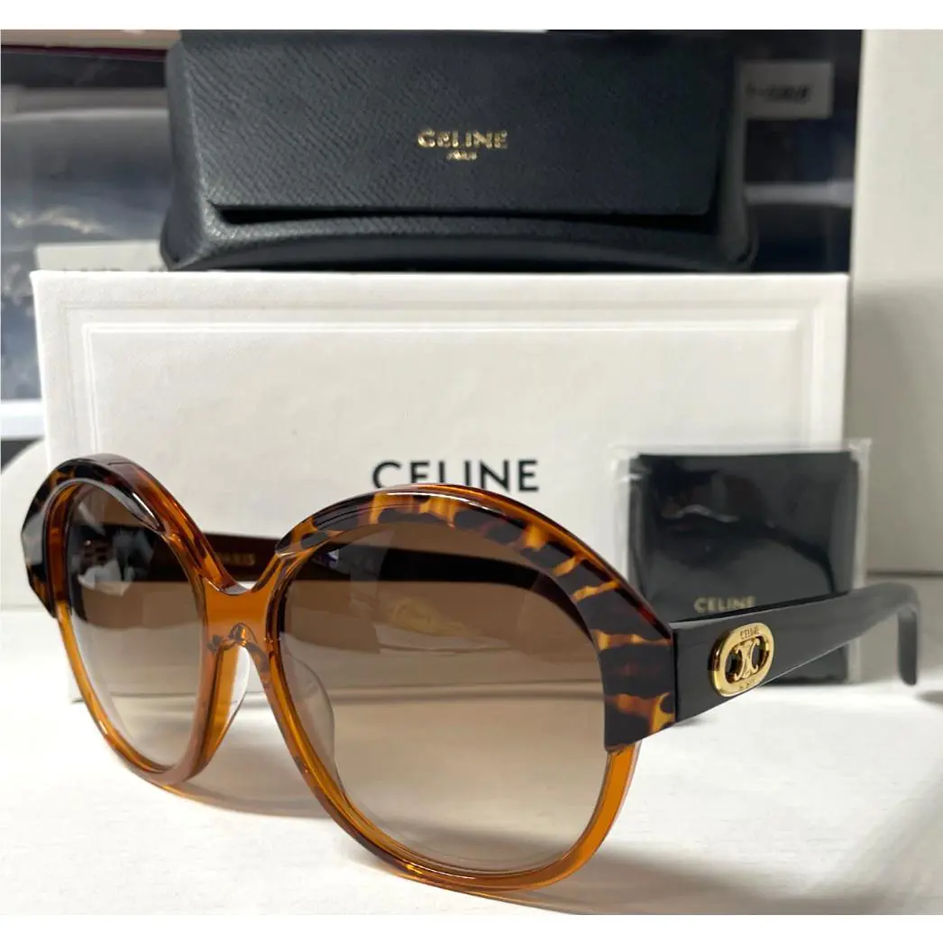 Celine Paris CL40154I 38F Bronze/brown Gradient Lens Sunglasses 61-17 - Frame: HAVANA BRONZE, Lens: BROWN GRADIENT